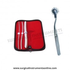 Hegar uterine dilator 3 pieces set,3-4, 5-6, 17-18, wartenberg pinwheel